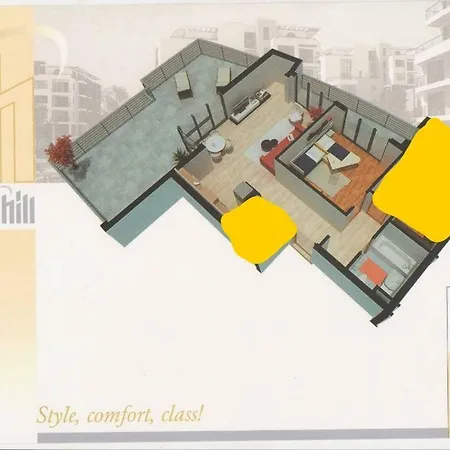 Daire апартамент в закрытом комплексе Sunny Hill,